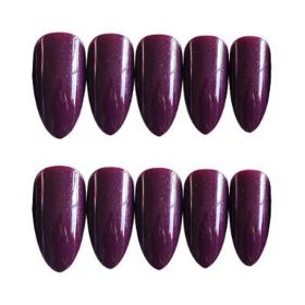 Vintage Dark Purple False Fingernails Artificial False Nails Tips Full Cover Fake Art Nails Fake Nails