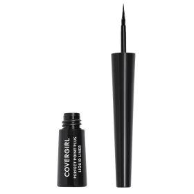 COVERGIRL Perfect Point Plus Liquid Eyeliner, Precise Tip, Black Onyx, .08 Fl Oz, Eyeliner, Liquid Eyeliner, Long Lasting Eyeliner, Eyeliner Makeup