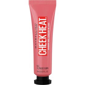 Maybelline Cheek Heat Gel Cream Blush, Nude Burn, 0.27 oz