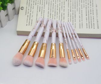 Marbled Design Brush Set (15) (Option: Pink-Q10pcs)