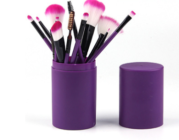 Makeup Brush Set (12) (Option: Puple-Q12pc)