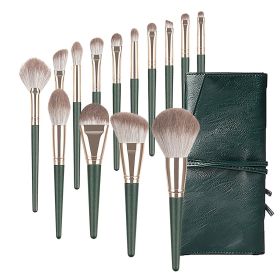 Green Cloud Brush Set (14) (Option: 14 Green Clouds With Bags)