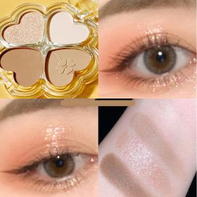 20 Kleuren Oogschaduw Palet Pearly Matte Aarde Kleur Oogschaduw Draagbare Shiny Langdurige Natuurlijke Oogschaduw Make-Up Cosmetische (Color: 4Colors 03)